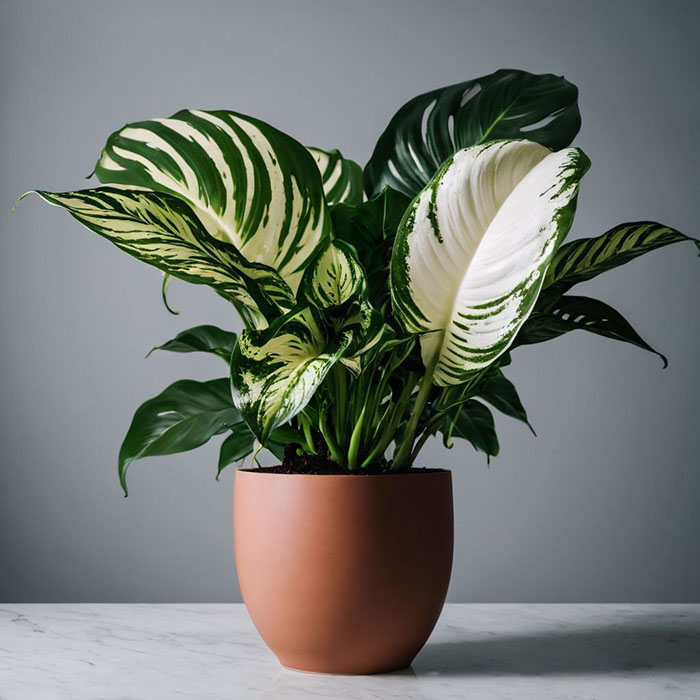 Dieffenbachia - houseplants harmful to cats