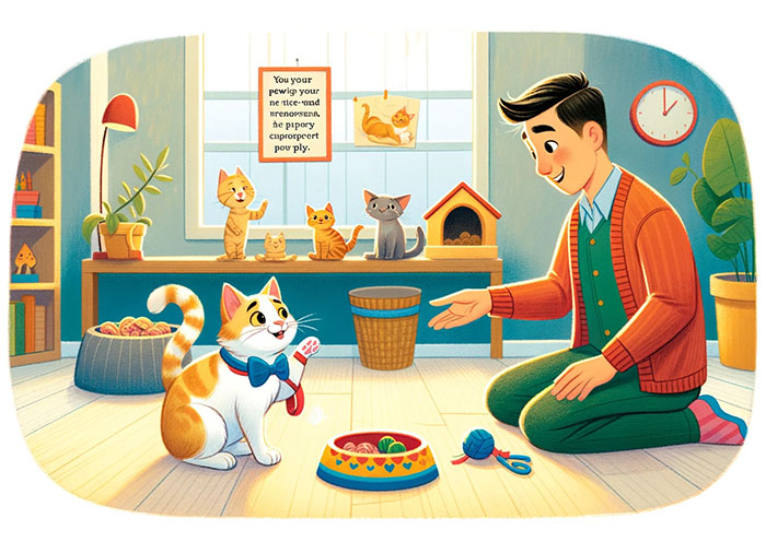 Use interactive toys when playing with your cat