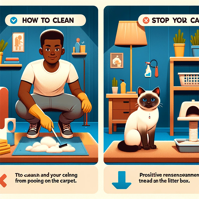 How to clean cat poop on carpet