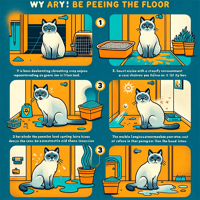 Why Your Cat is Peeing on the Floor